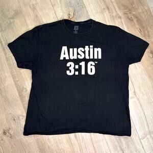Authentic WWE "Stone Cold Skull" Steve Austin 3:16 Black Men's XXL T-Shirt